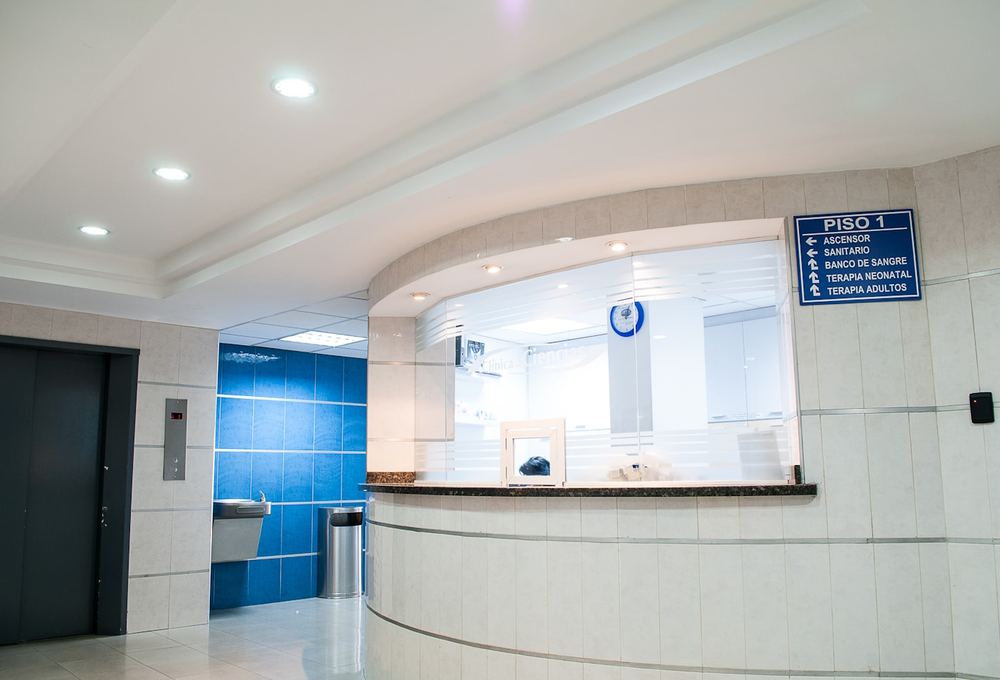 Clinic reception and lobby area